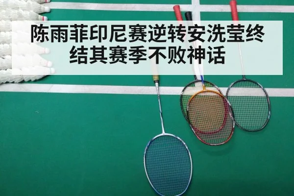 陈雨菲印尼赛逆转安洗莹终结其赛季不败神话